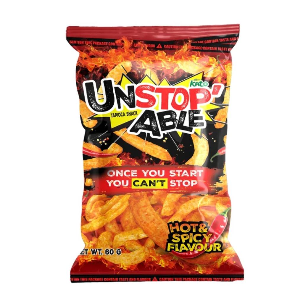 Kato-Unstopable-Spicy-Tapioca-Snack-60g-THA Kato Unstopable Spicy Tapioca Snack 60g THA - Image 1
