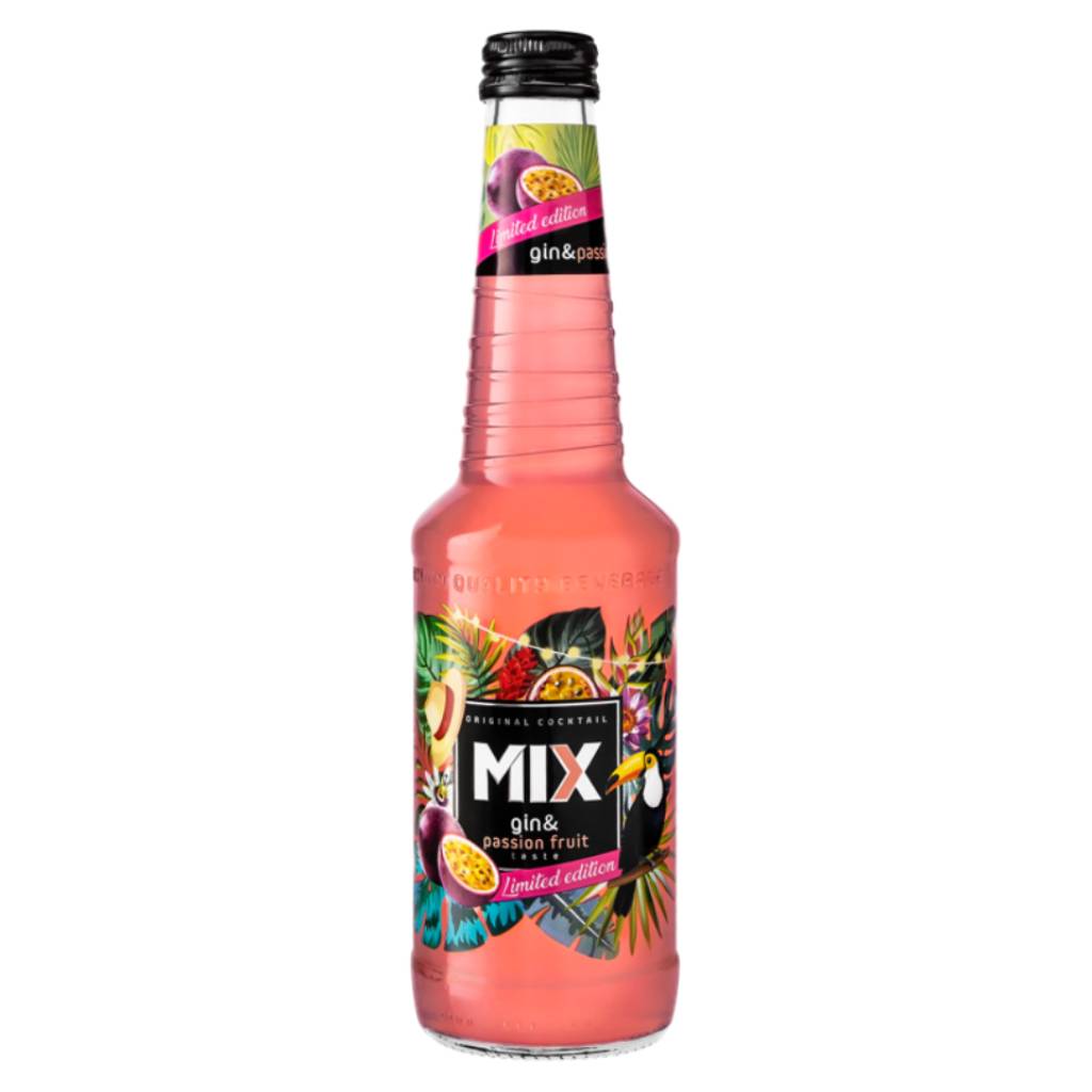 Mix-Cocktail-Gin-Passion-Fruit-4-Alc Box Mix Cocktail Gin & Passion Fruit 330ml 4% Alc x 12τμχ - Image 1
