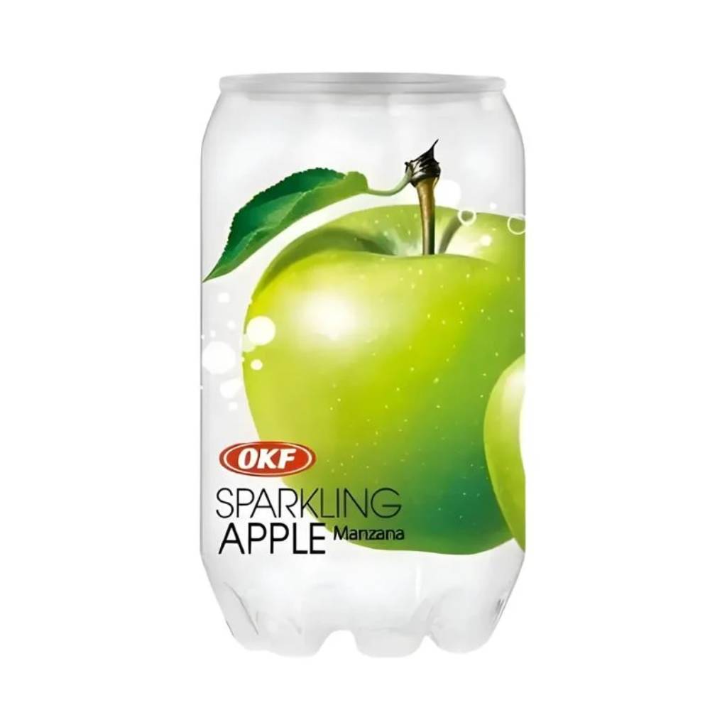 OKF-Sparkling-Green-Apple-350ml-KOR Box OKF Sparkling Green Apple 350ml KOR x 24τμχ - Image 1