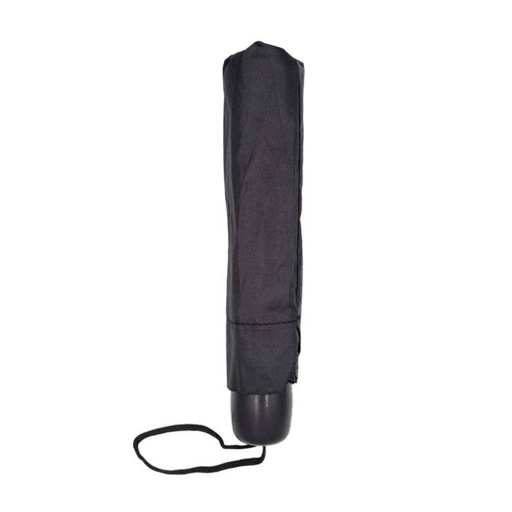 omrela vroxis monoxromi xeirokiniti black Ομπρέλα Βροχής Χειρός Μονόχρωμη Χειροκίνητη Μαύρο - Image 1